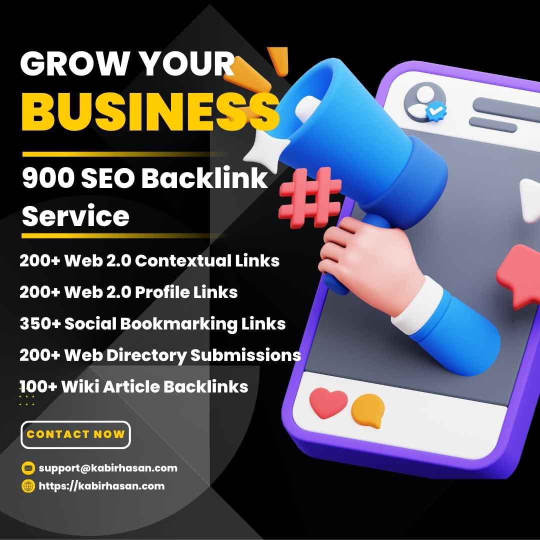 900 SEO Backlink Service